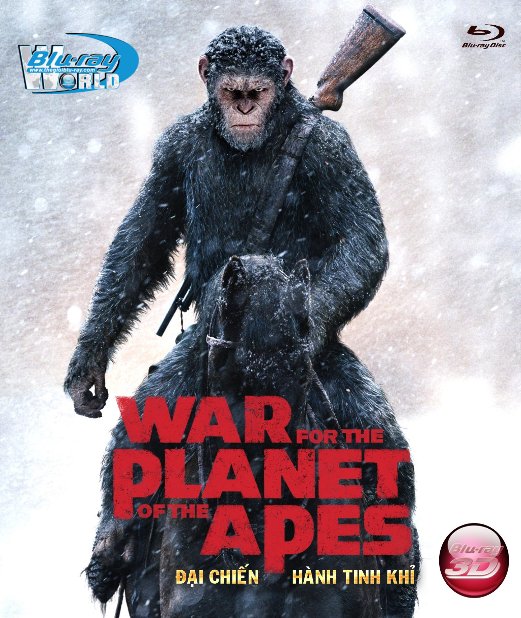 D345.War for the Planet of the Apes 2017 - Đại Chiến Hành Tinh Khỉ 3D25G (DTS-HD MA 7.1)